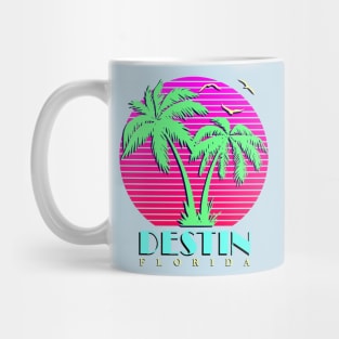 Destin Florida Palm Trees Sunset Mug